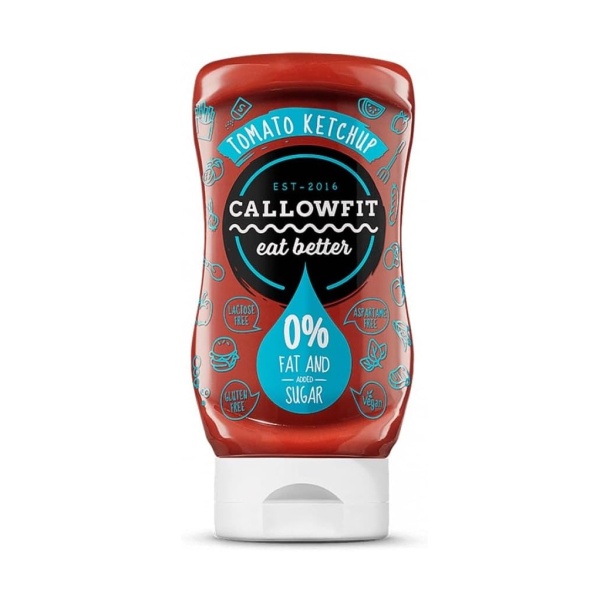 Callowfit Tomato Ketchup, 0% Fat and Added Sugar, 300ml
