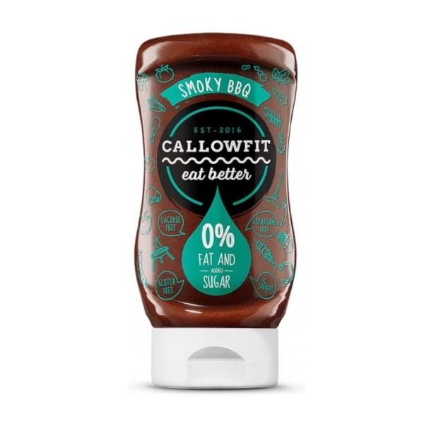 Callowfit Smoky BBQ Sauce, 0% Fat and Added Sugar, 300ml