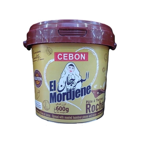 Cebon El Mordjene Crunchy Hazelnut & Chocolate Spread Bucket, 600g